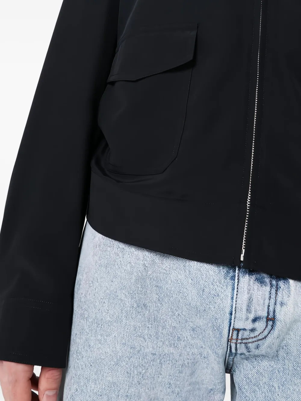 MM6 Maison Margiela Shirtjack met rits Zwart