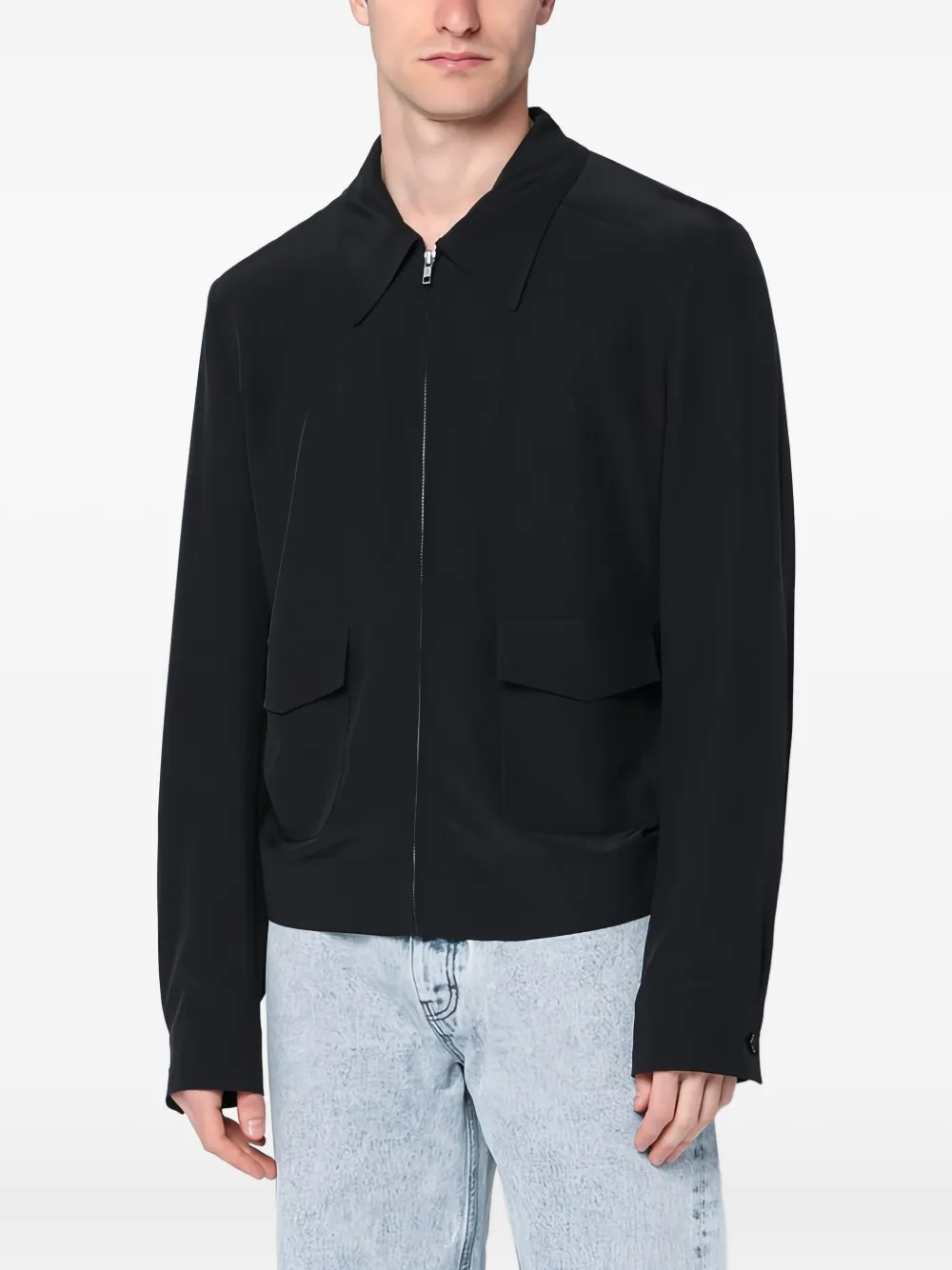 MM6 Maison Margiela Shirtjack met rits Zwart