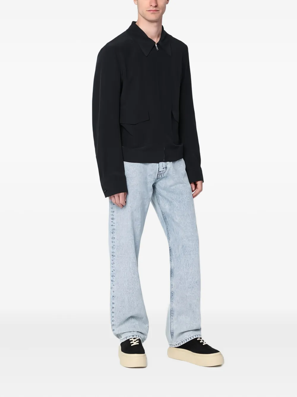 MM6 Maison Margiela Shirtjack met rits Zwart