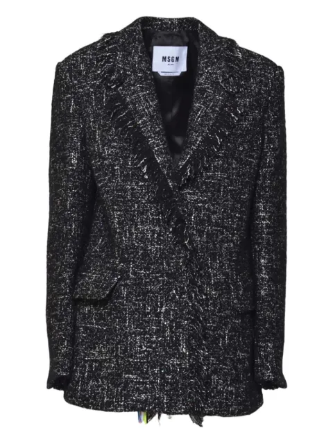 MSGM fringed blazer