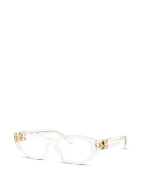 Miu Miu Eyewear logo-detail rectangle glasses