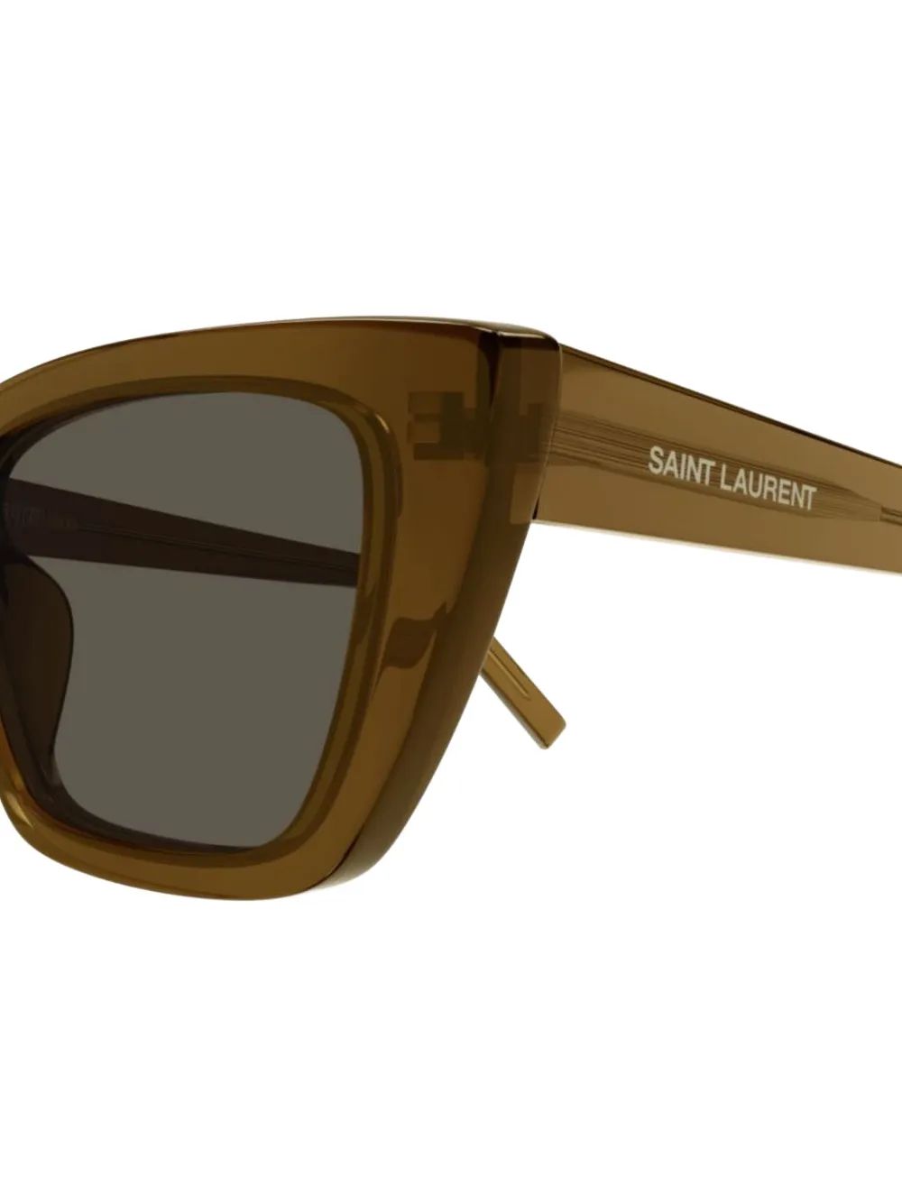 Saint Laurent Eyewear Zonnebril met cat-eye montuur Bruin