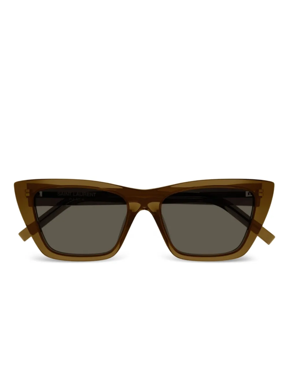 Saint Laurent Eyewear Zonnebril met cat-eye montuur Bruin