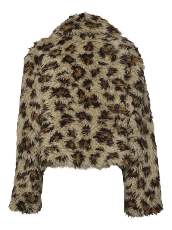 MSGM レオパード ボアコート MSGM レオパード ジャケット | ブラウン | FARFETCH JP
