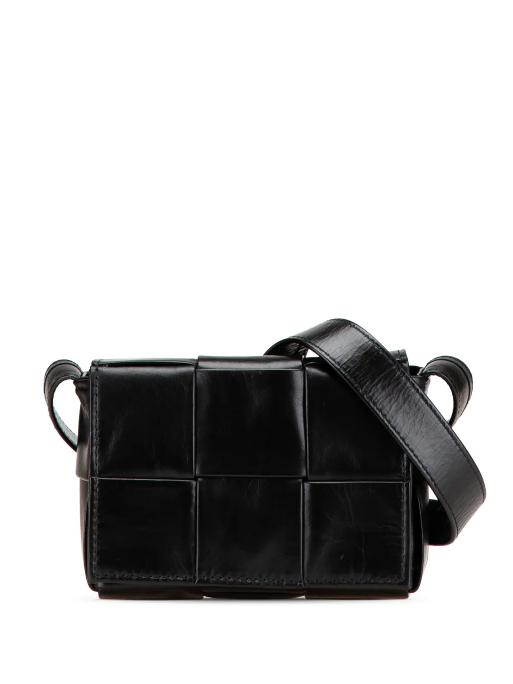 Bottega Veneta Pre-Owned 2012-2024 Candy Nappa Intrecciato Cassette crossbody bag | Black | Image 1