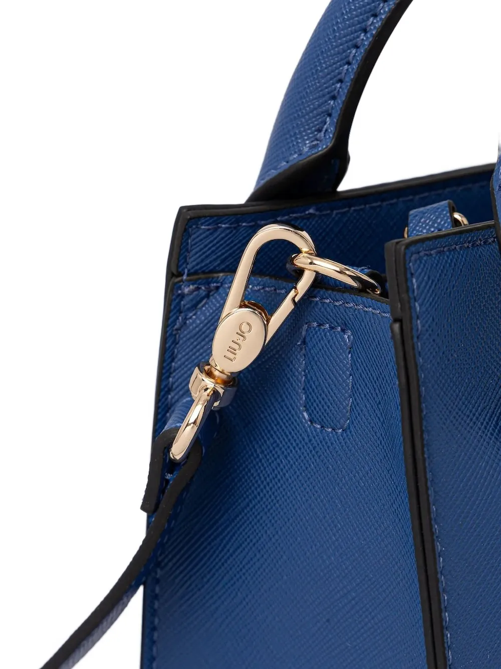 Liu •jo Mini Embossed-logo Handbag In Blue