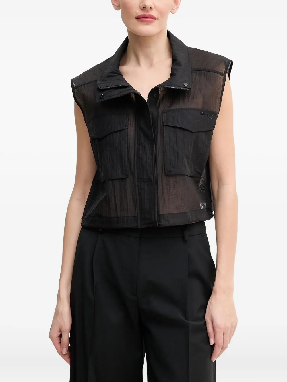 zip-front gilet