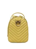 PINKO Love Birds quilted backpack - Yellow