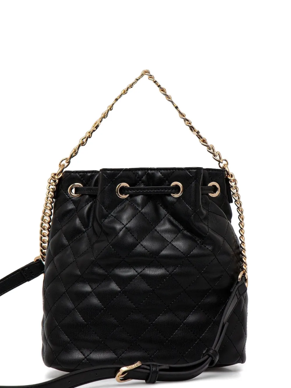 Liu •jo Quilted Chain-strap Bucket Bag In Black