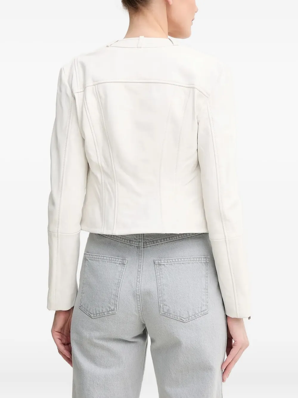 Pinko Zip-front Jacket In White