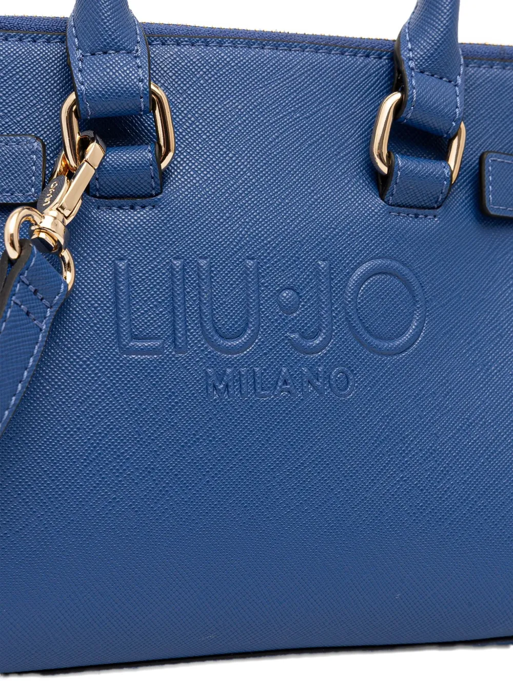 LIU JO Shopper met logo-reliëf - Blauw