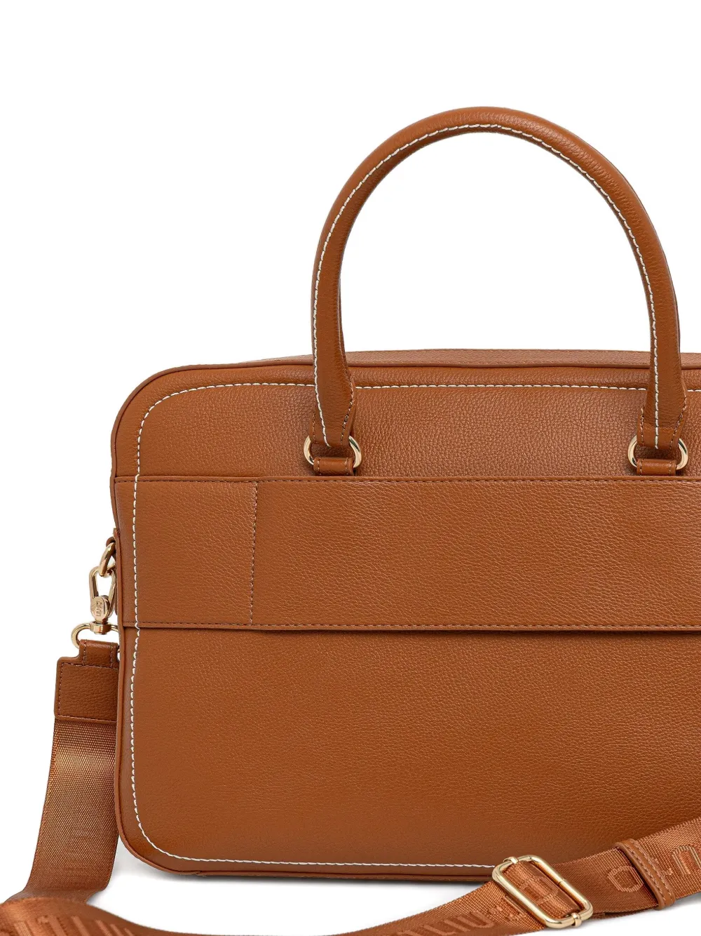 LIU JO top-handles stitched-detail laptop bag Bruin