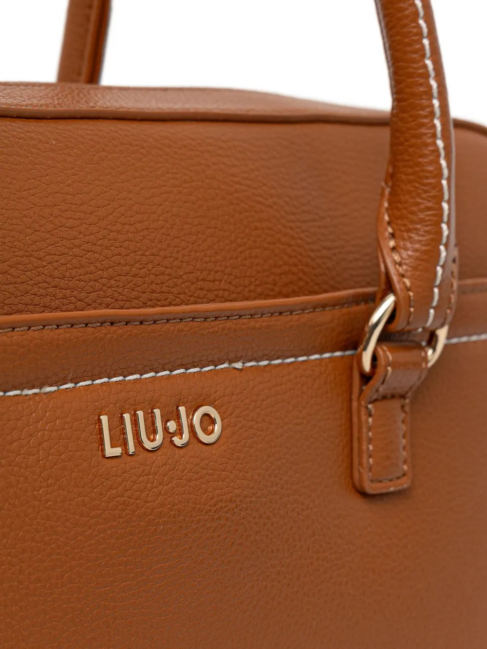 LIU JO top-handles stitched-detail laptop bag Bruin