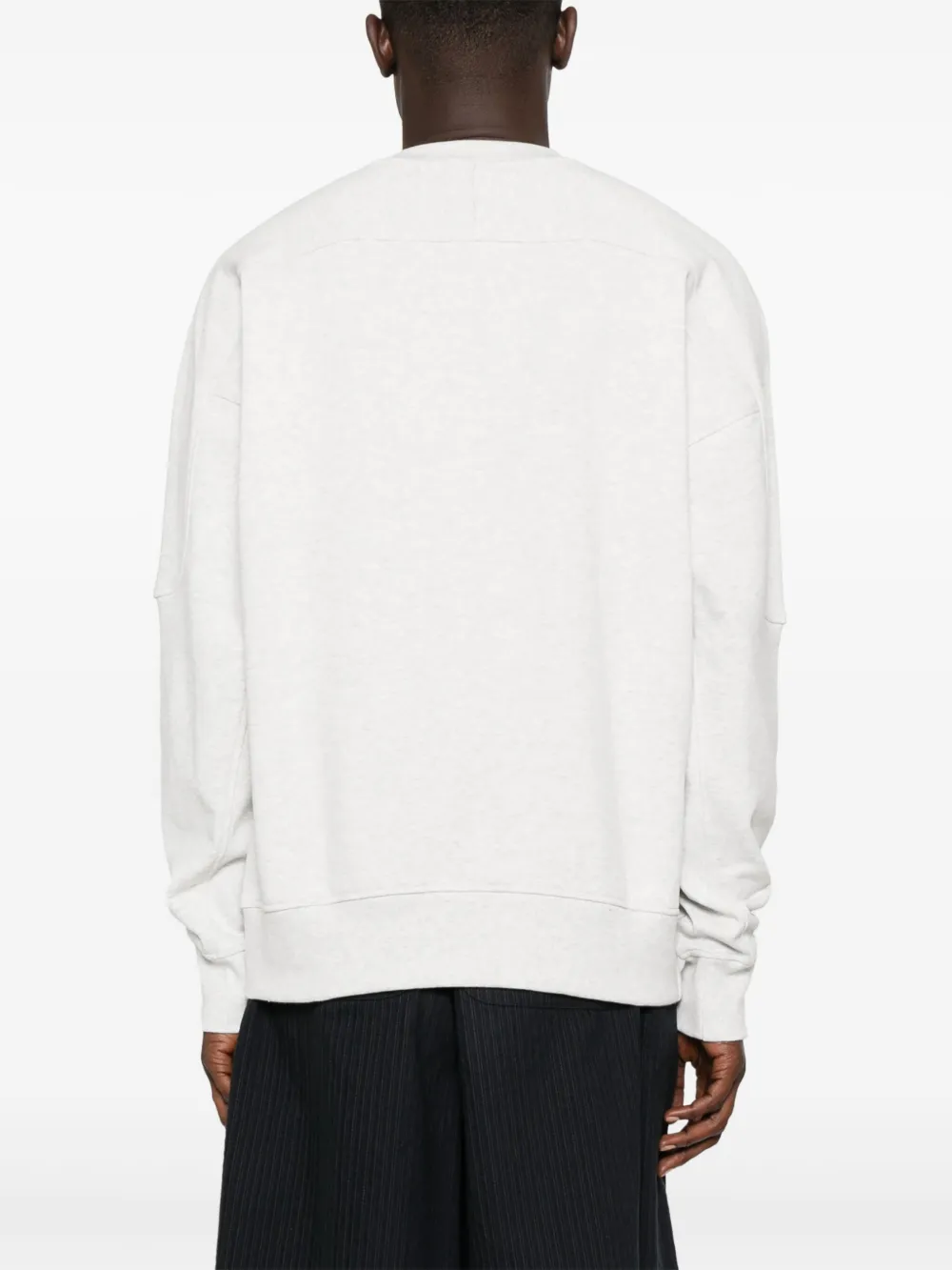 New Balance Sweater met logoprint Grijs