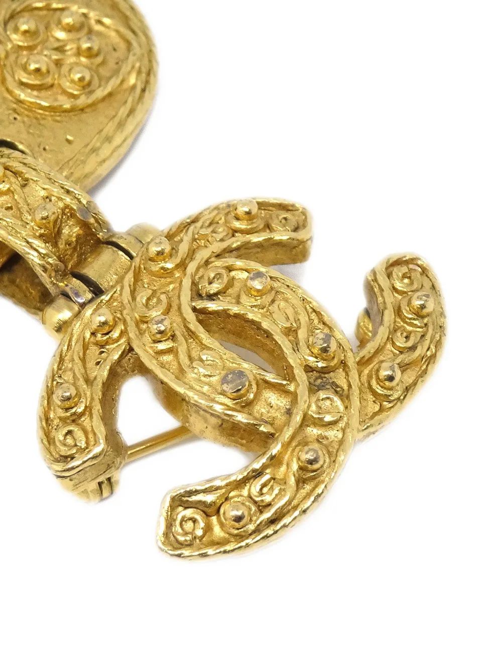 1994 Gripoix Cc Heart Brooch Pin