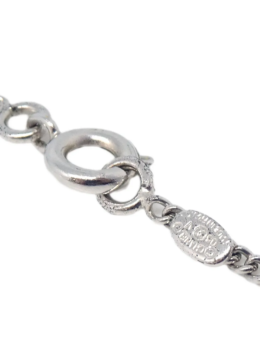 Pre-owned Chanel 2005 Cc Chain Necklace In Silver