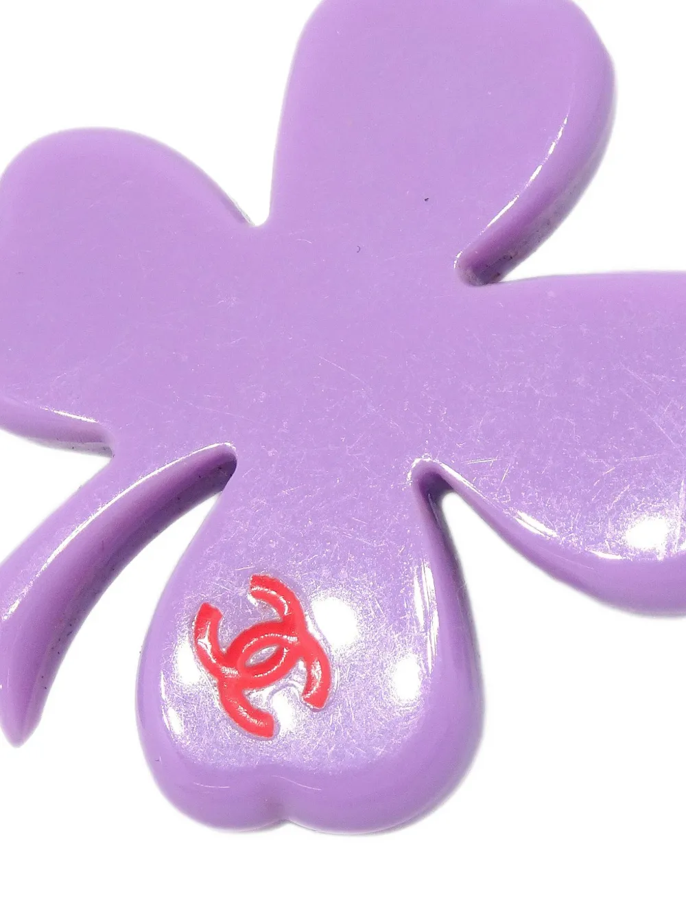 Pre-owned Chanel 2004 Clover Brooch Pins (set Of Three)