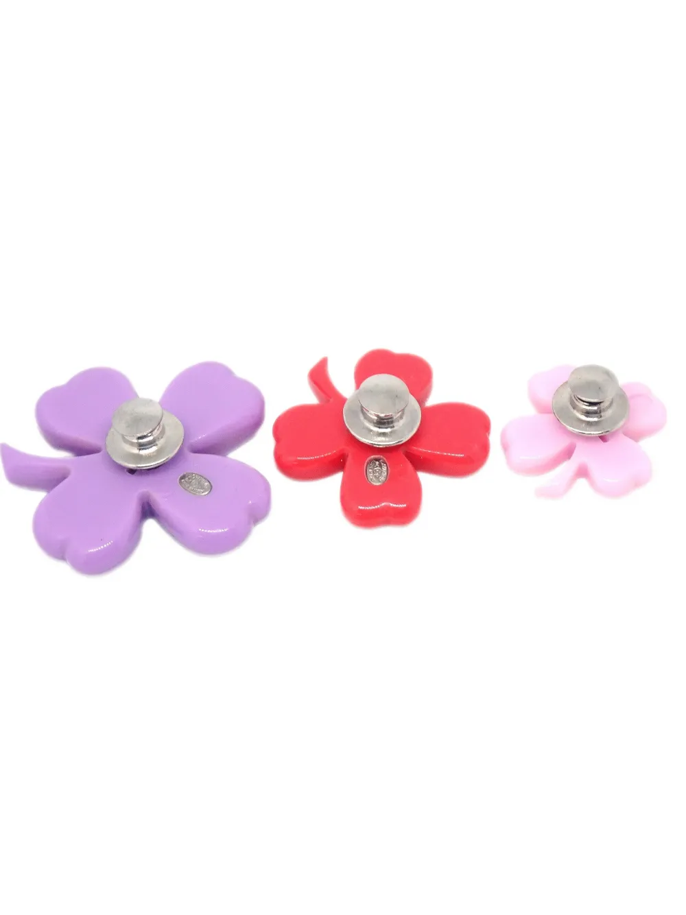 CHANEL Pre-Owned 2004 Clover brooch pins (set of three) | Image 2