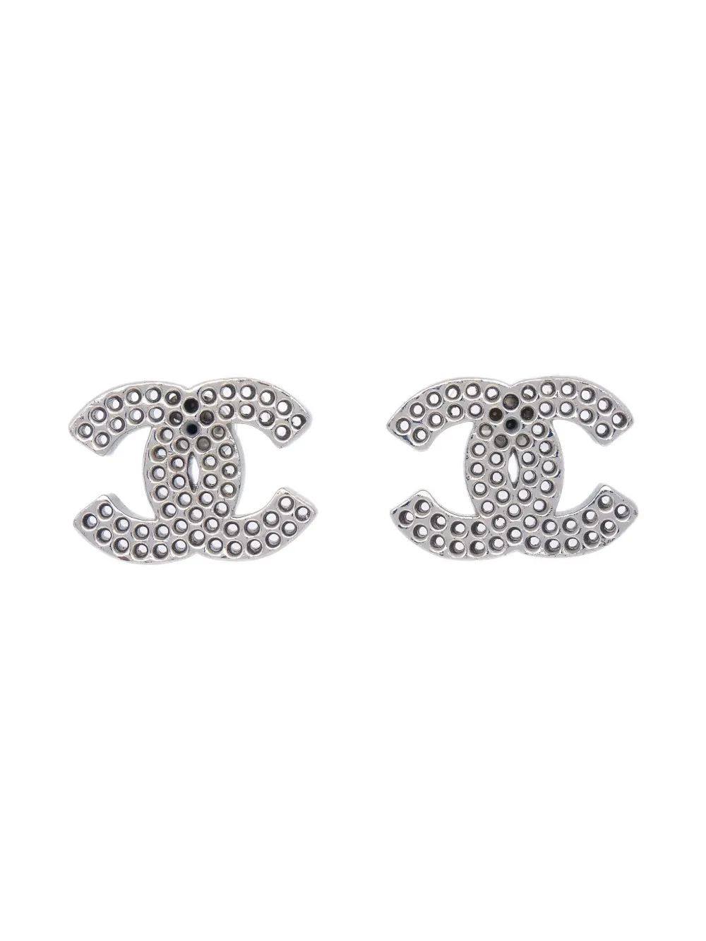CHANEL Pre-Owned boucles d'oreilles CC (2003) | argent | Image 1