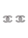 CHANEL Pre-Owned 2003 CC piercing earrings - Silver