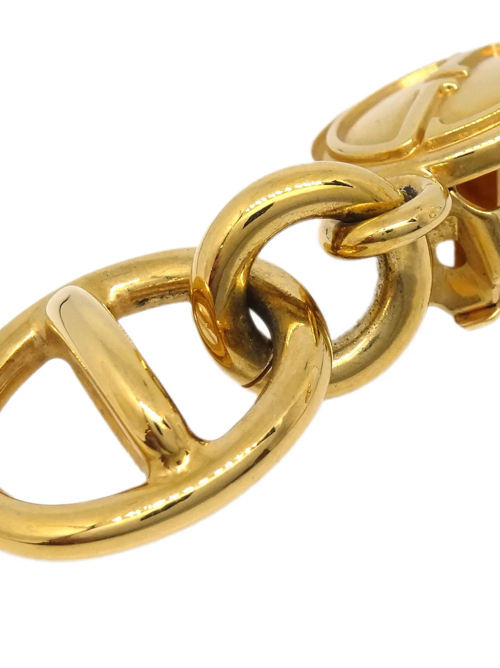 Gucci Pre-Owned 1992 GG dangle clip-on earrings | Image 2
