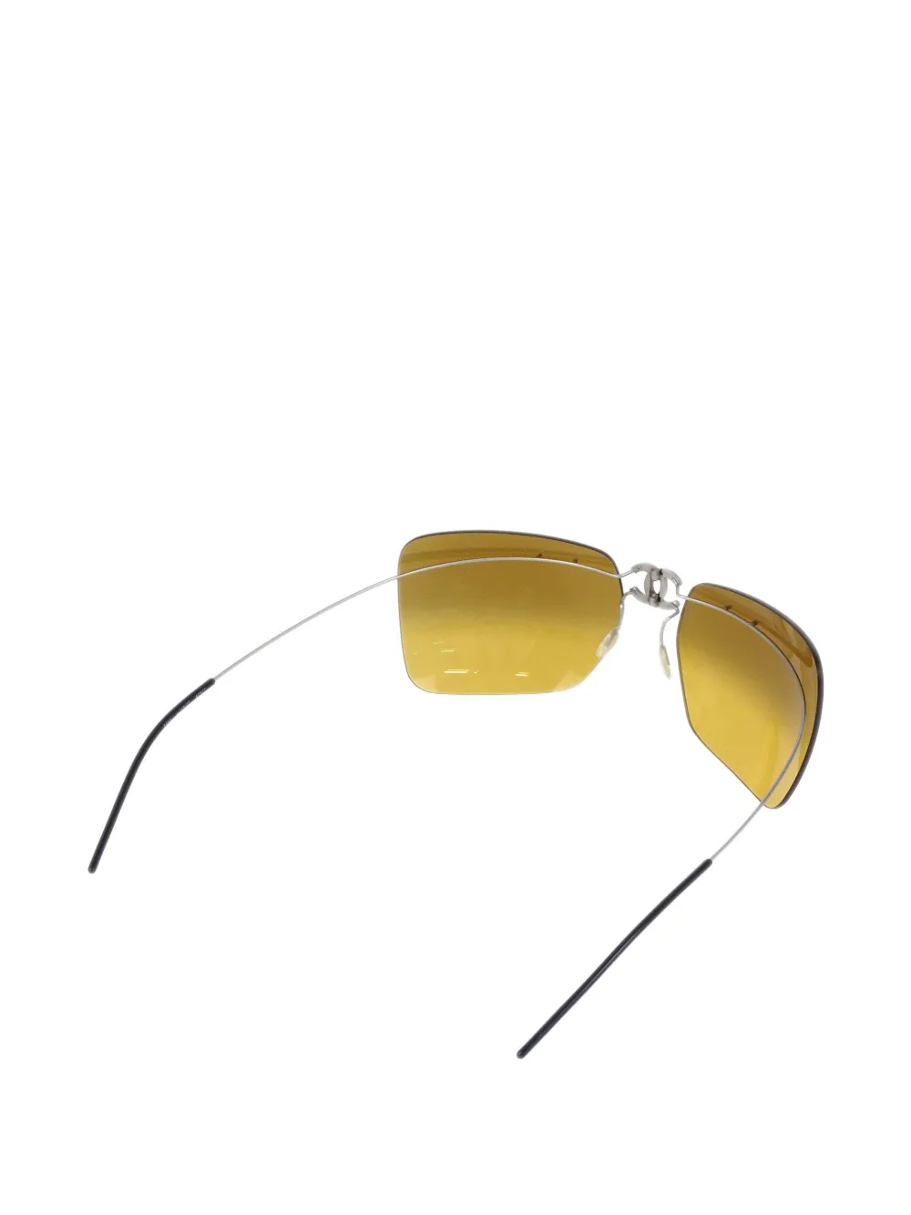 CHANEL Pre-Owned 1990-2000s CC geometric-frame sunglasses | Image 2