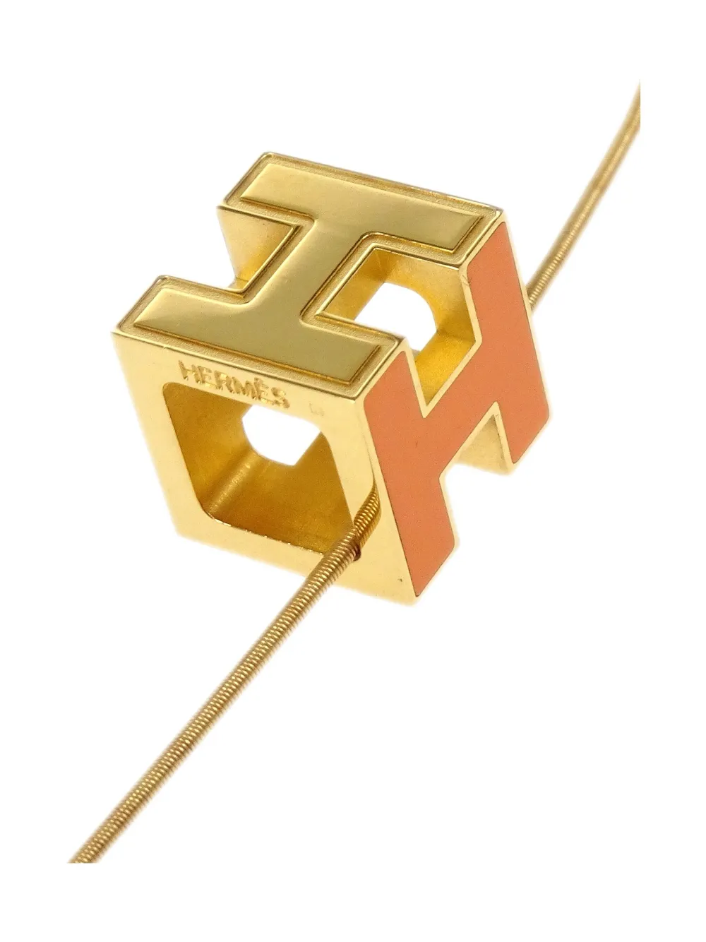 Pre-owned Hermes 1990-2000s Cage D' H Necklace