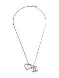 CHANEL Pre-Owned 2004 CC Heart chain necklace - Silver