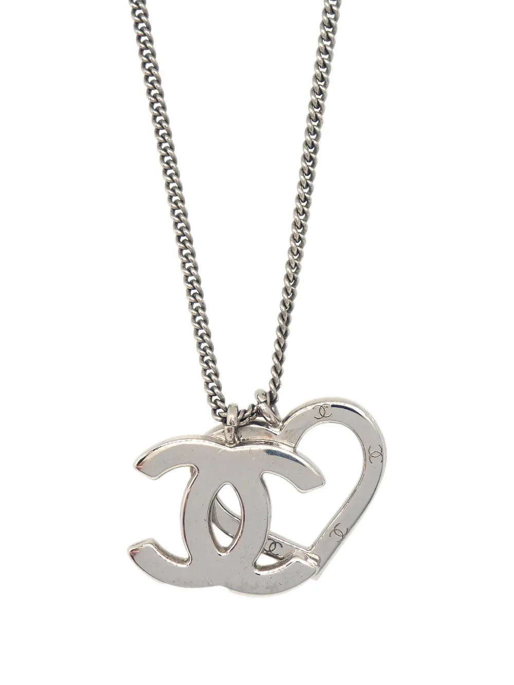 CHANEL Pre-Owned 2004 CC Heart chain necklace | Image 2