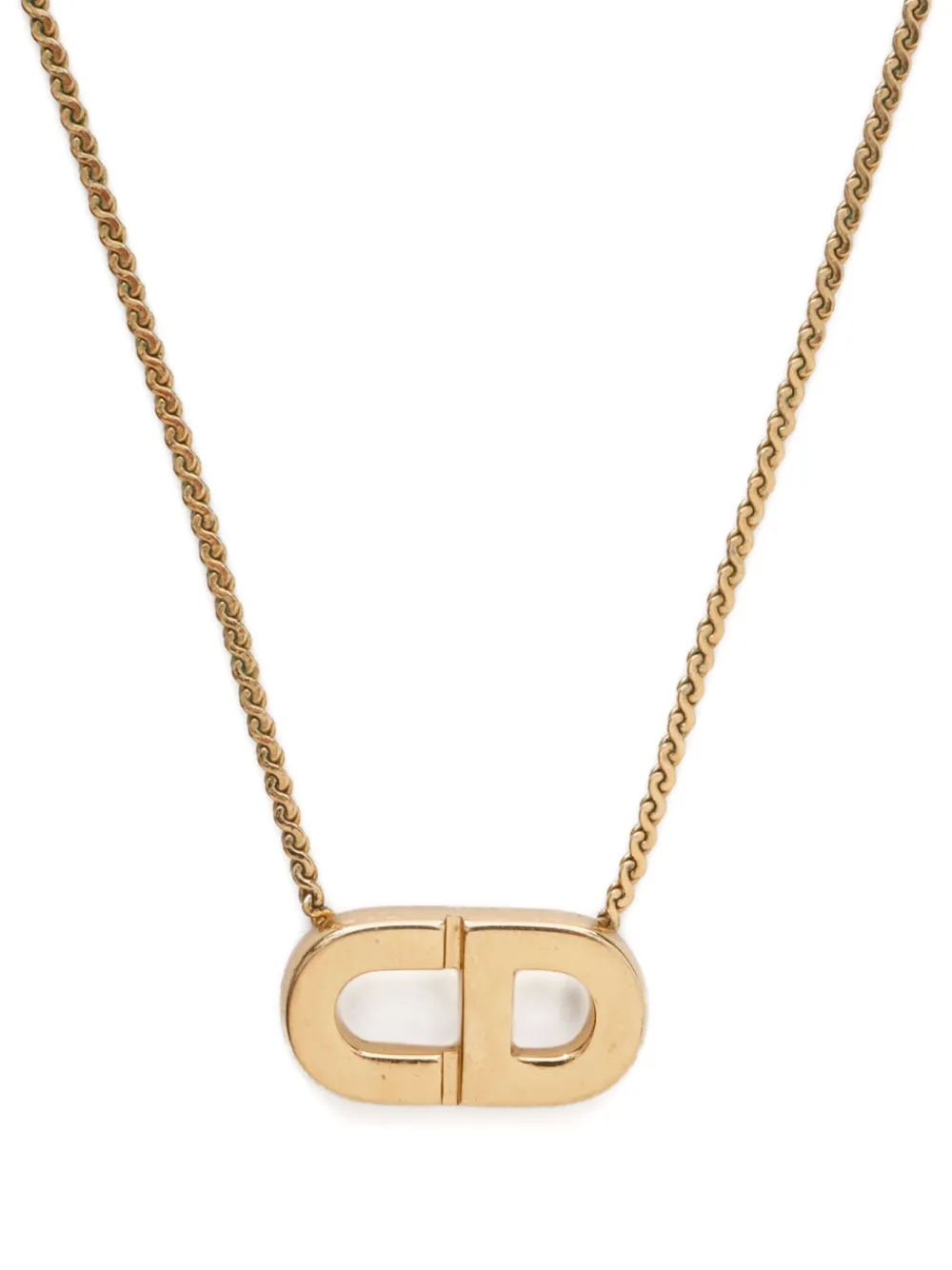 Christian Dior Pre-Owned 1980-1990s CD-logo necklace | Image 2