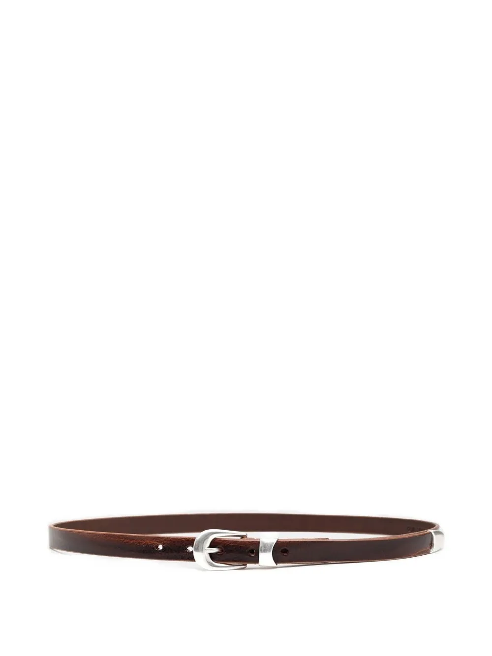 OUR LEGACY leather silver-buckle belt | Brown | Image 1