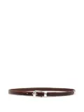 OUR LEGACY leather silver-buckle belt - Brown