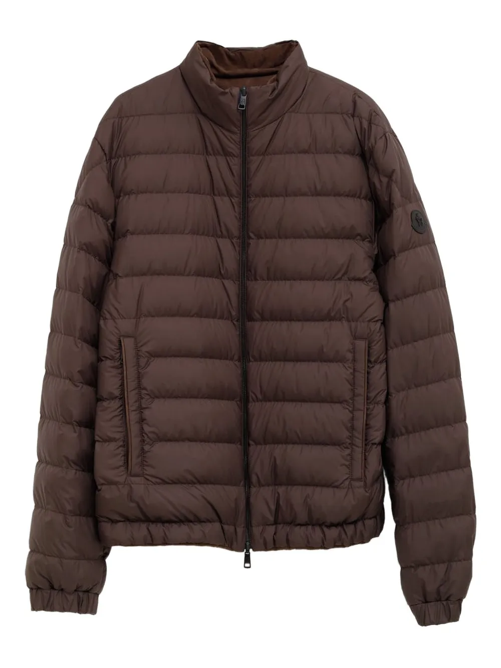 Moncler suede jacket Bruin