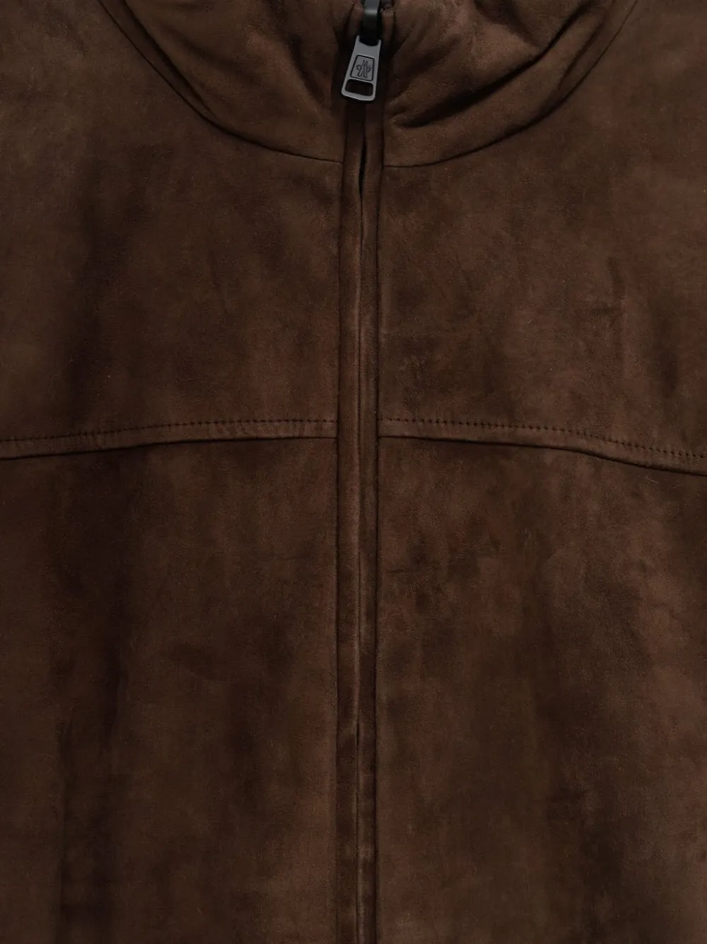 Moncler suede jacket Bruin
