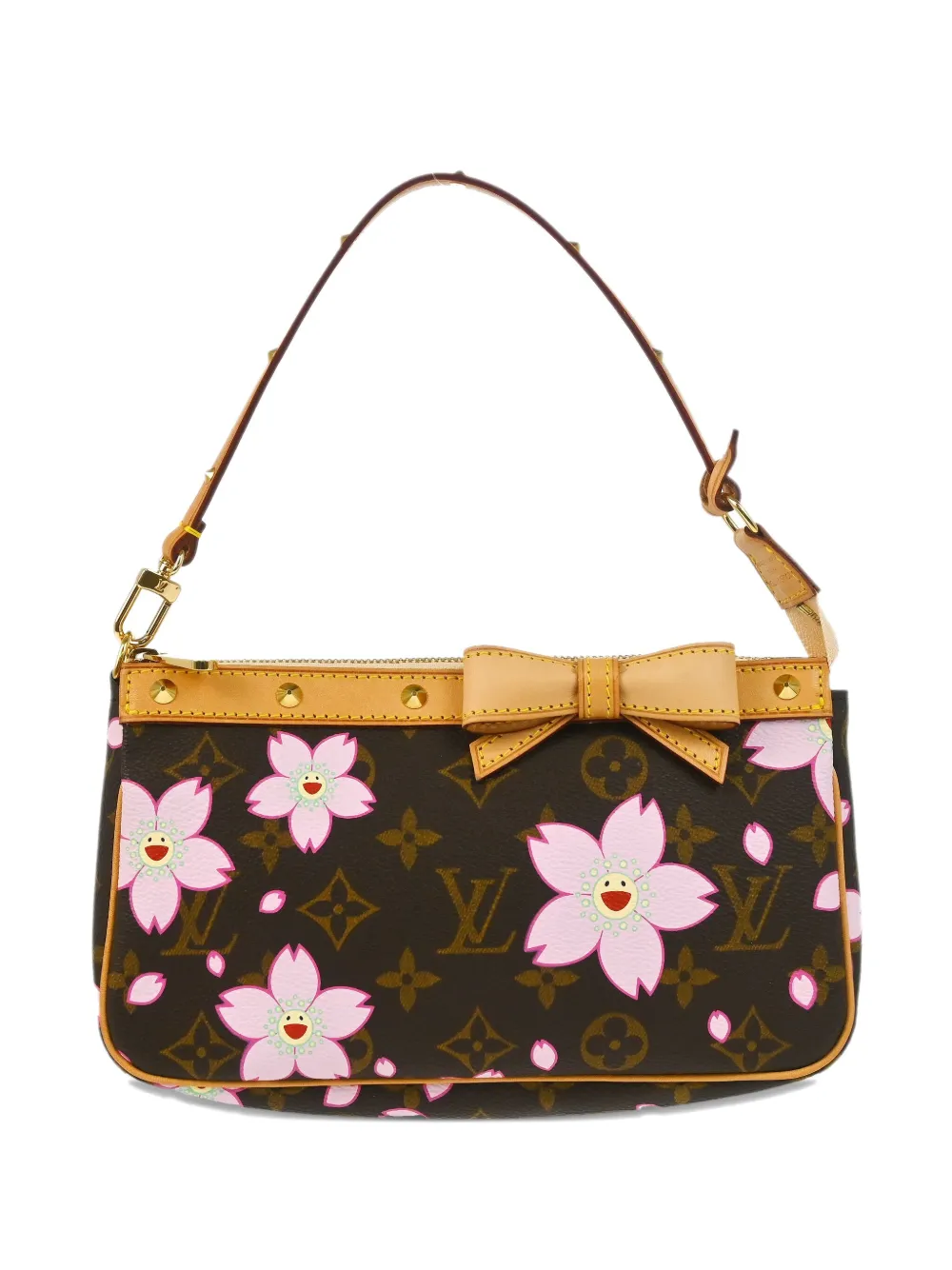 Louis Vuitton Pre-Owned x 村上隆 2003 ポシェット アクセソワール ショルダーバッグ - ブラウン Louis Vuitton Pre-Owned x 村上隆 2003 ポシェット アクセソワール ショルダーバッグ - ブラウン