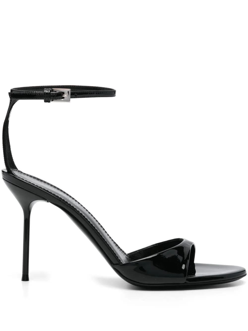 Paris Texas 95mm leather sandals Black