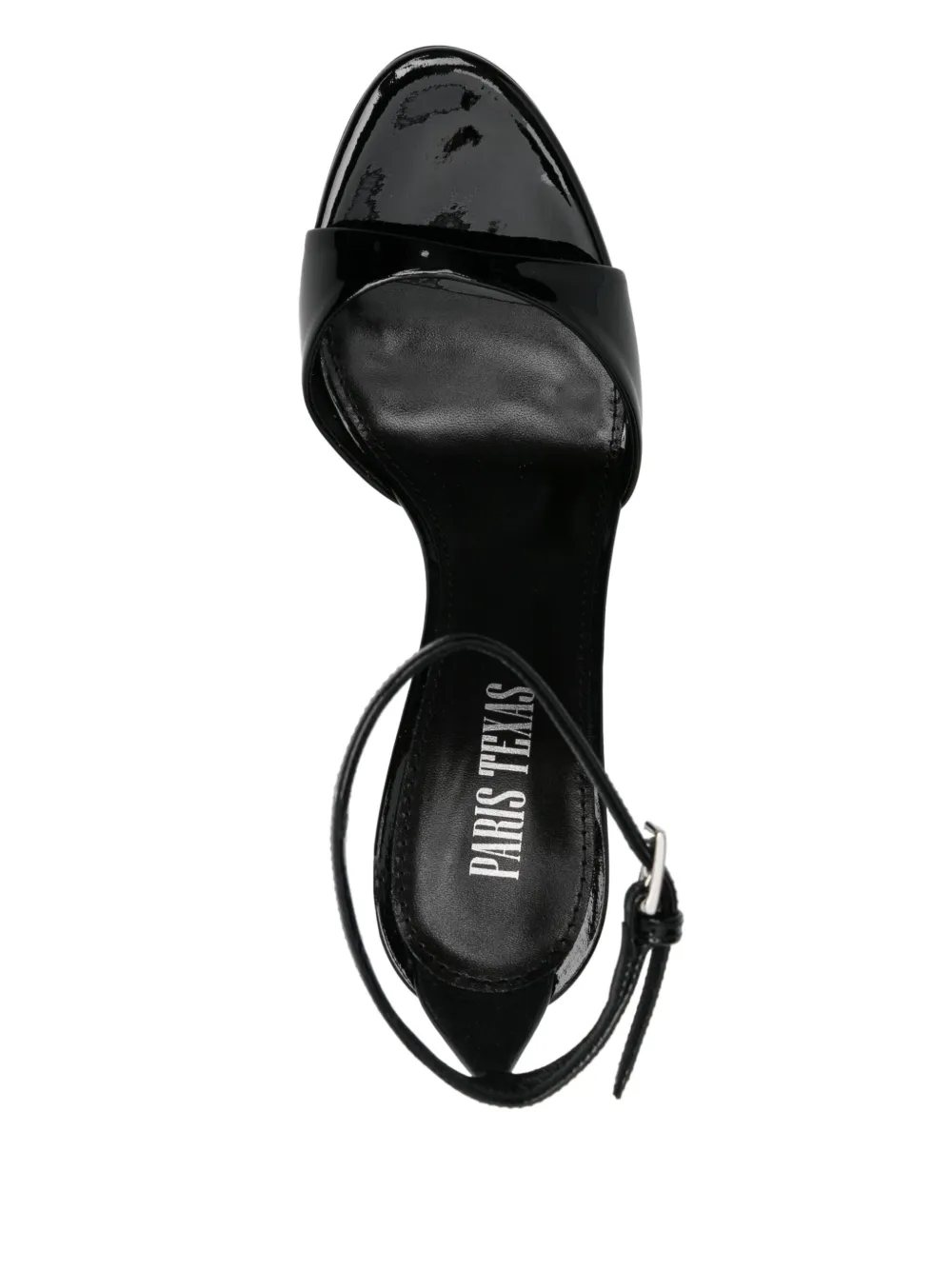 Paris Texas 95mm leather sandals Black