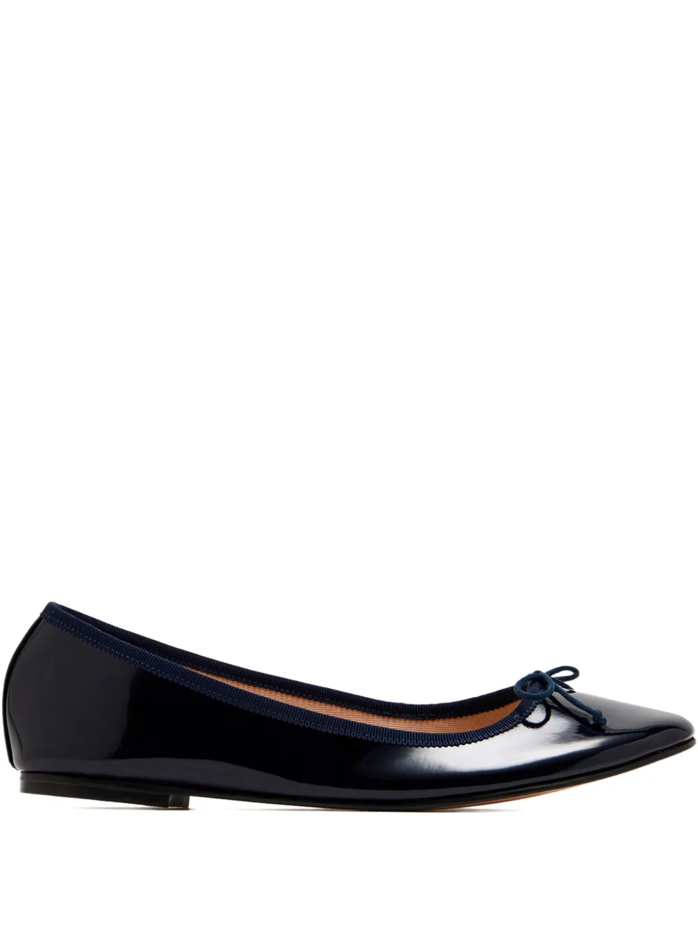House Of Ballerinas Charlotte Bow-detail Ballet Flats In Black