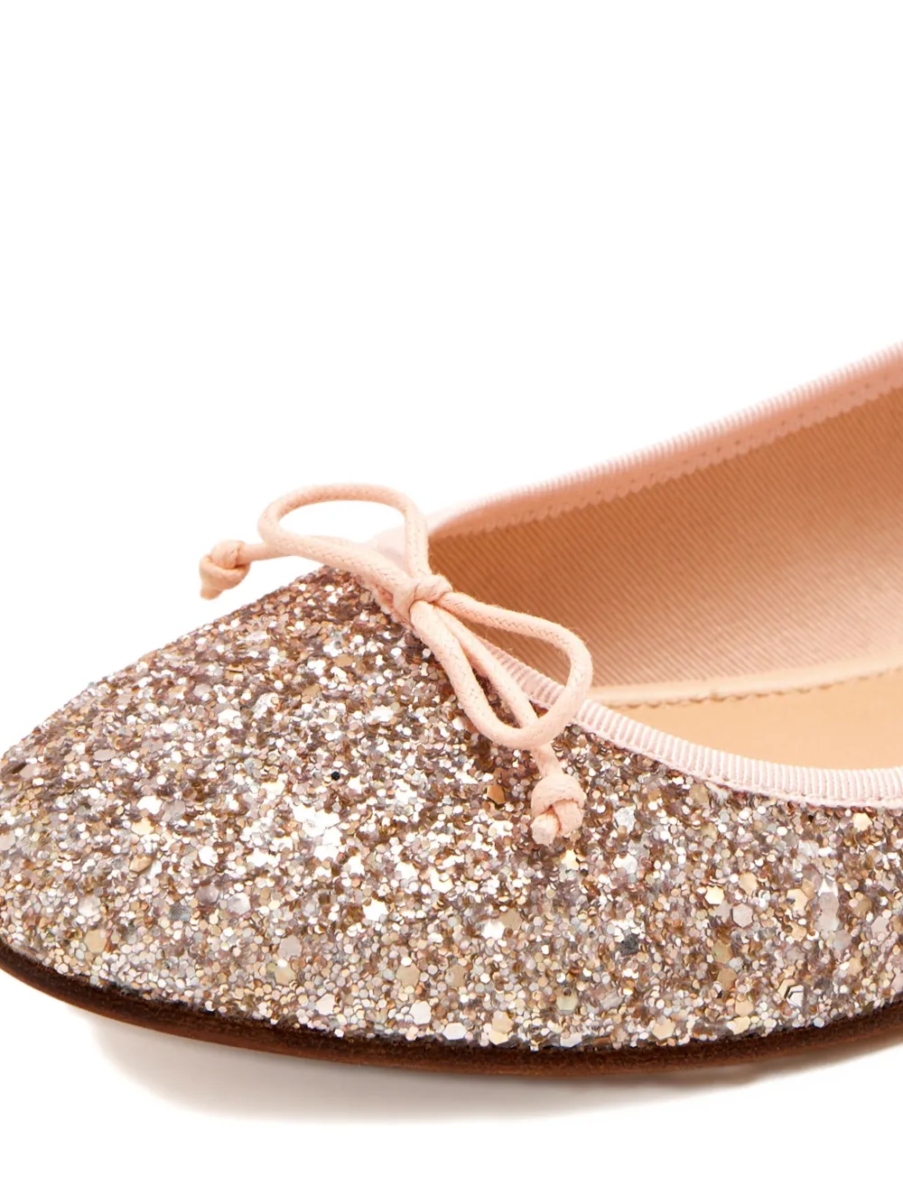 HOUSE OF BALLERINAS Ballerina's met glitters en strikdetail Beige