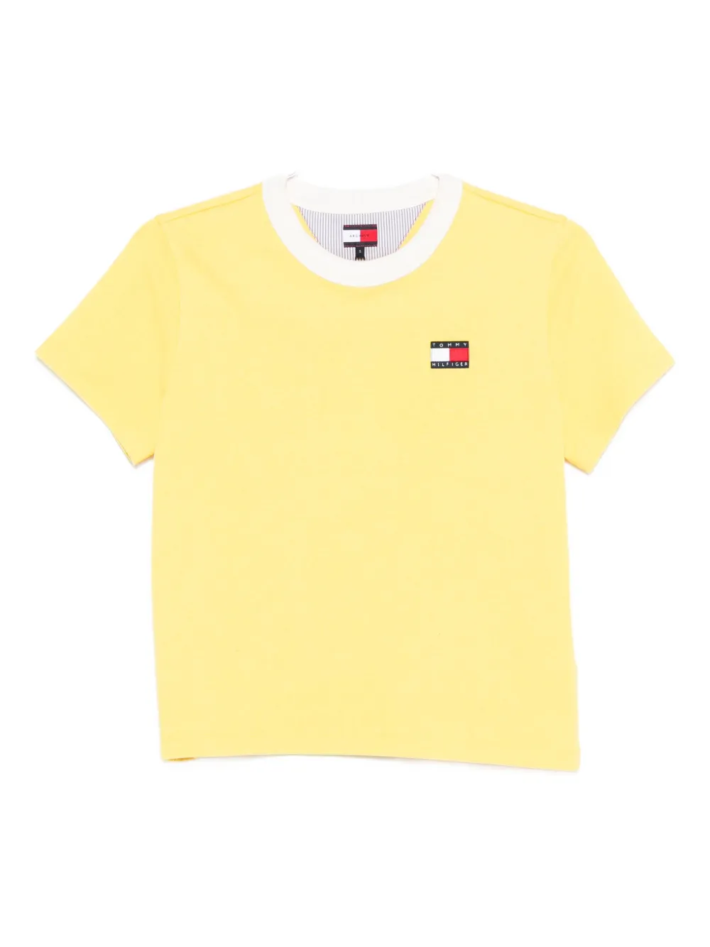 Tommy Hilfiger logo-print cotton T-shirt | Yellow | Image 1