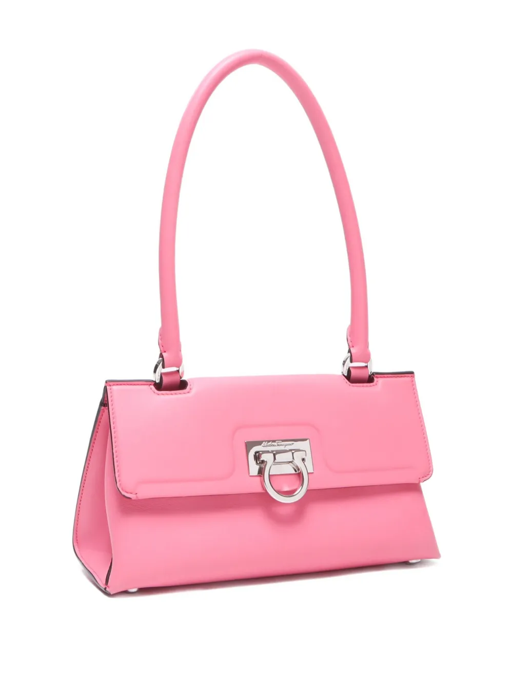 Pre-owned Ferragamo 2000-2020 Gancini Leather Shoulder Bag
