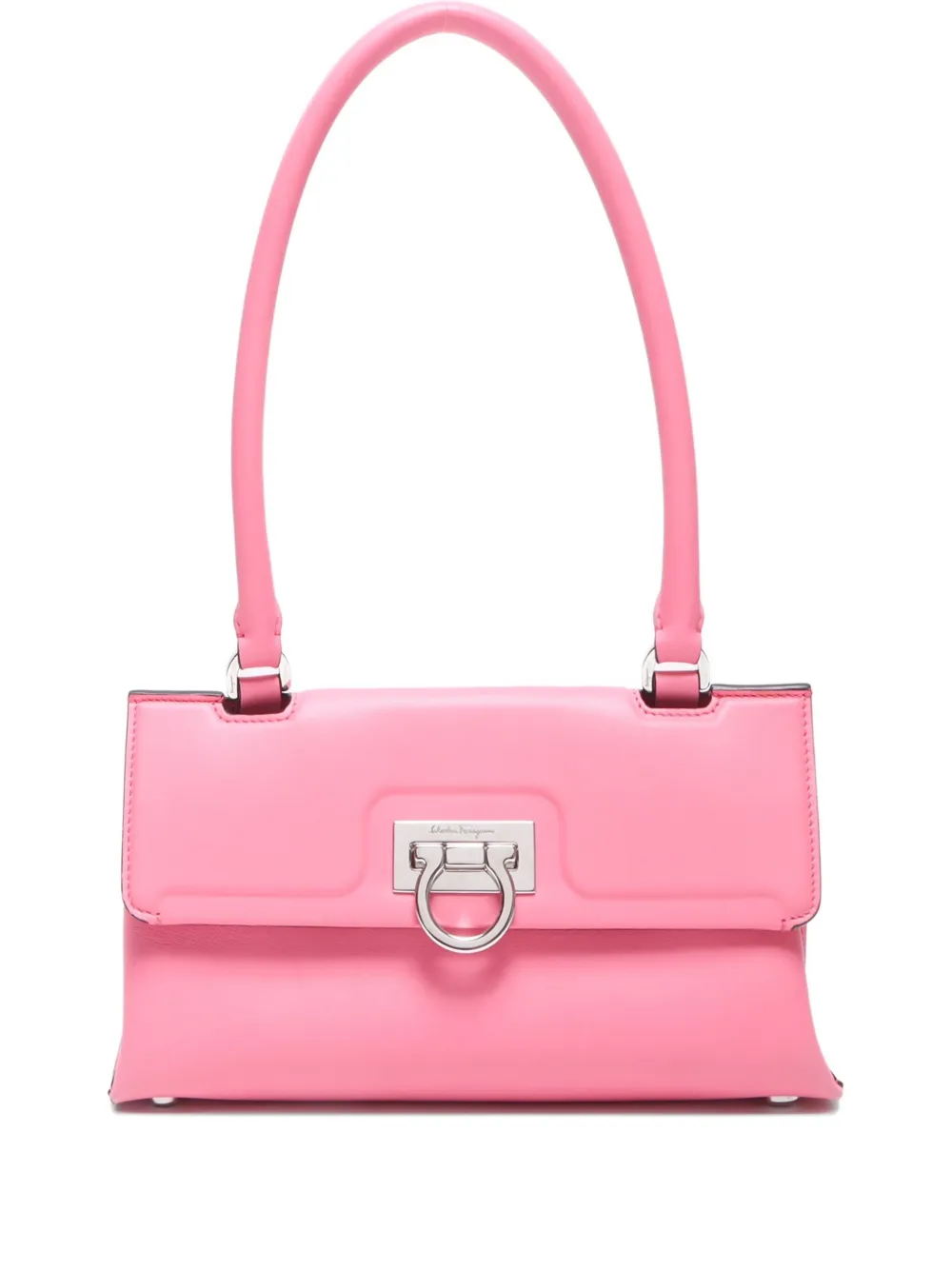 Ferragamo Pre-Owned 2000-2020 Gancini leather shoulder bag | Pink | Image 1