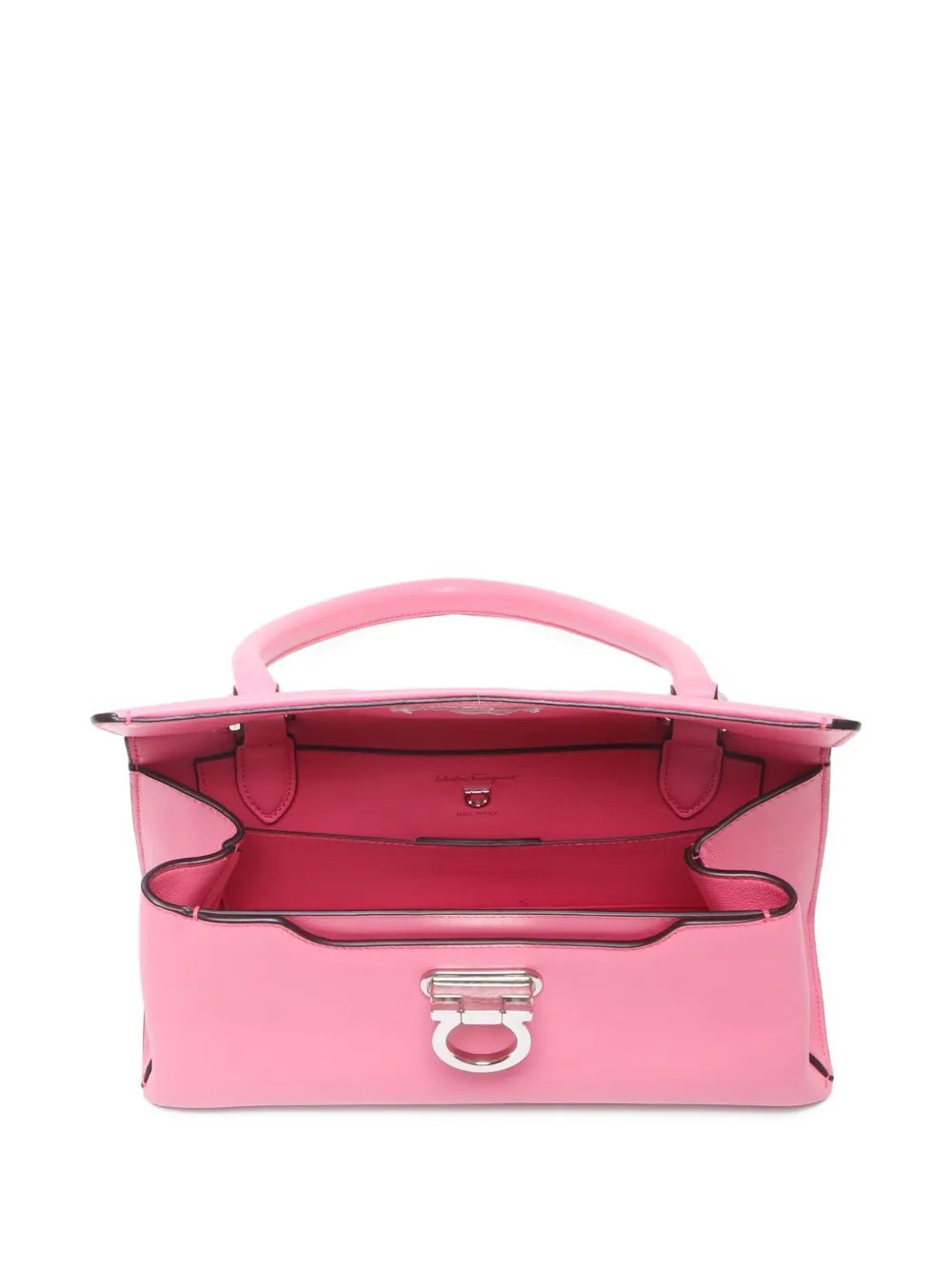 Pre-owned Ferragamo 2000-2020 Gancini Leather Shoulder Bag