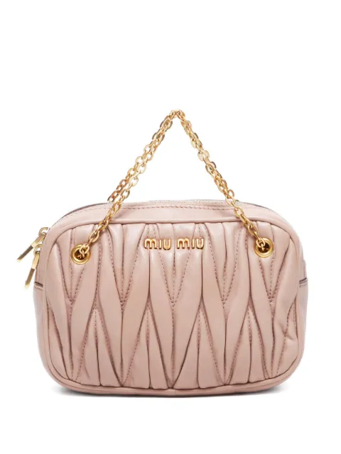 Miu Miu Pre-Owned 2000s mini Matelasse pouch bag