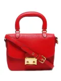 Miu Miu Pre-Owned 2000s Madras leather shoulder bag - Red