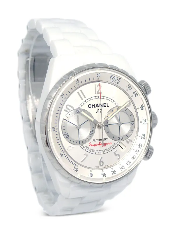 CHANEL Pre-Owned 2010s J12 Superleggera 41mm | White | FARFETCH