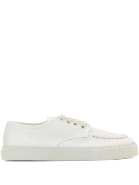 Prada leather lace-up sneakers