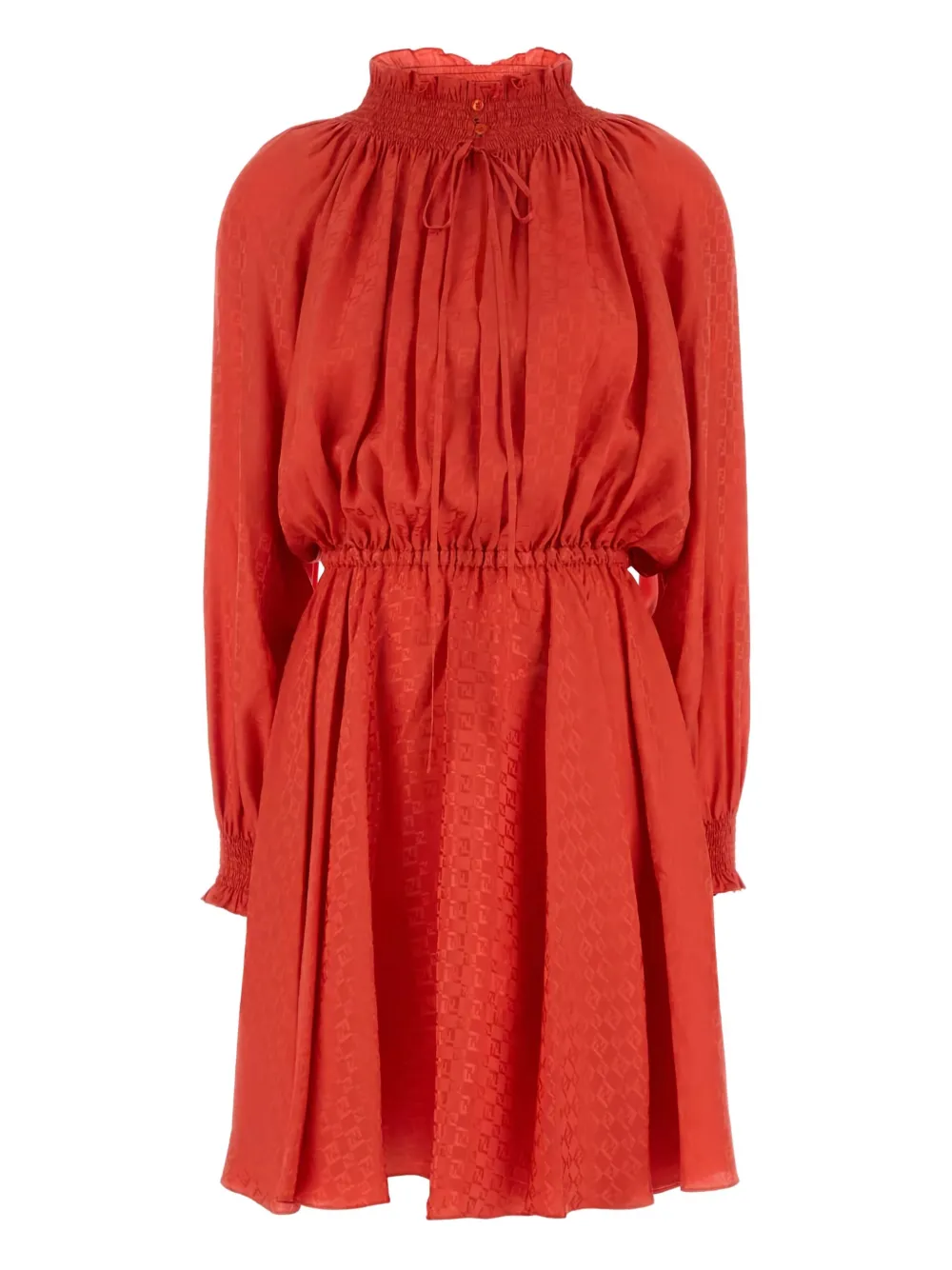 FENDI Gerafftes Minikleid | Rot | Image 1