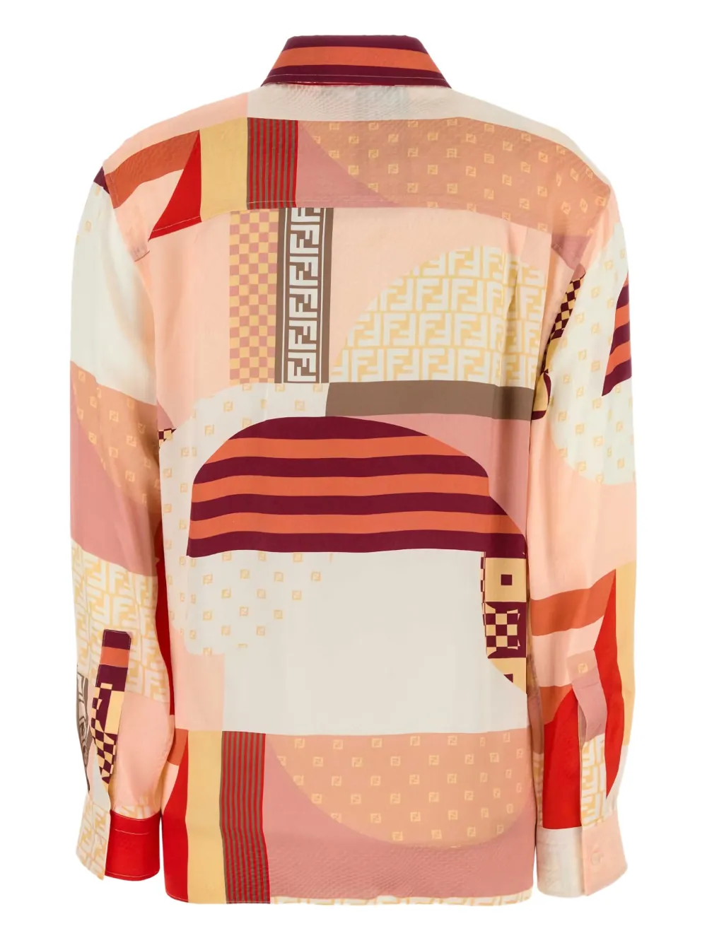 FENDI Blouse met abstract patroon - Roze