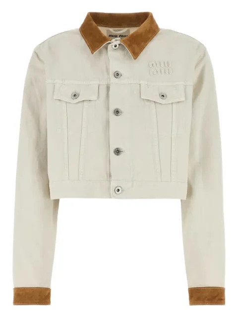 Miu Miu cropped denim jacket